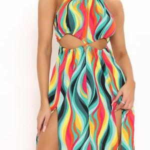Medium colorful Fashion Nova dress new with tag